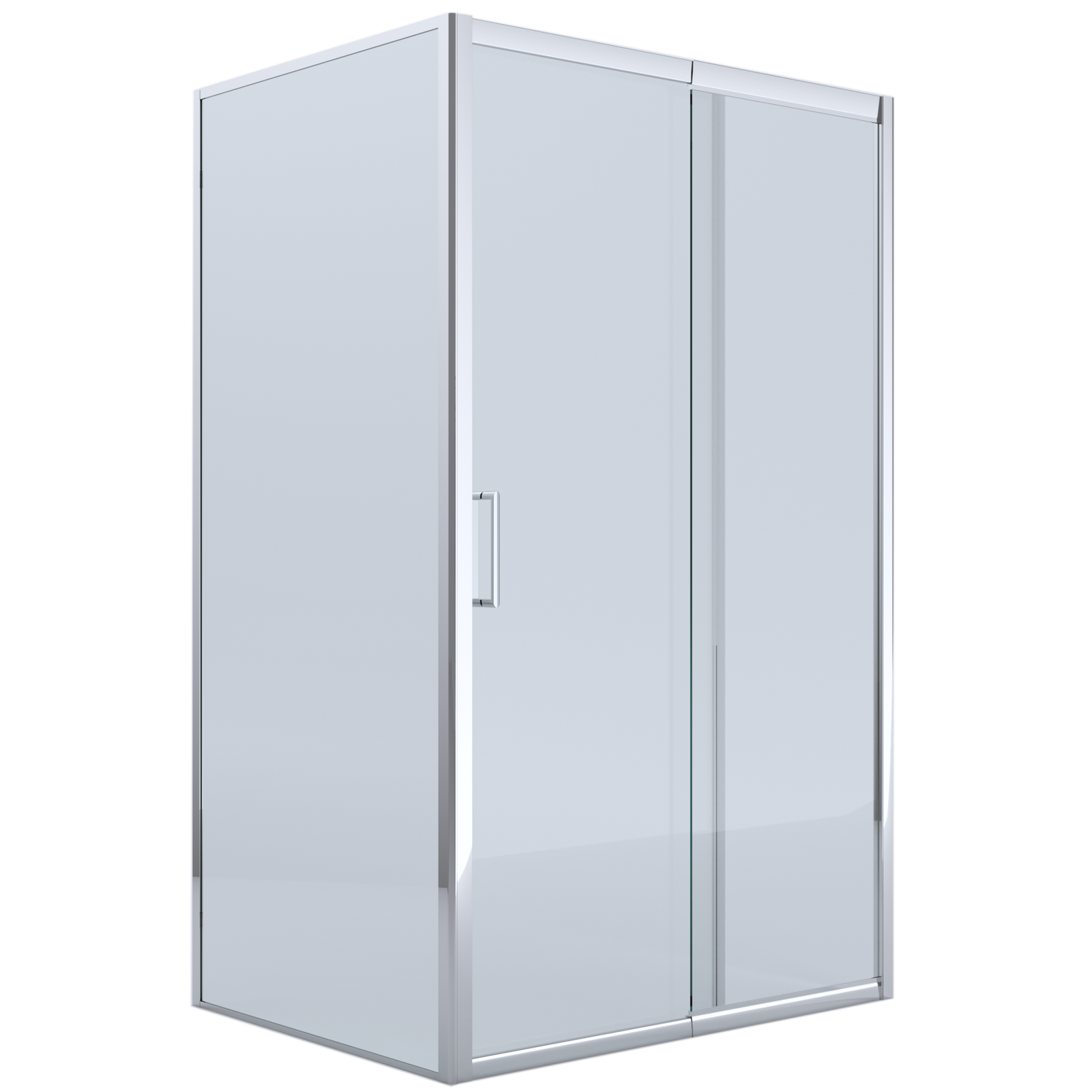 Miramar Front & Return Semi-Framed Sliding Shower Screen