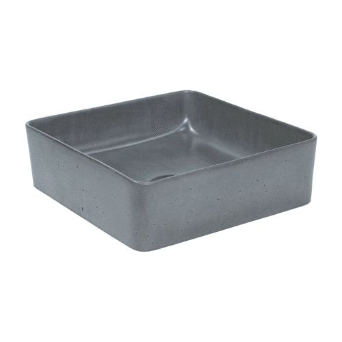 Rounded Square Concrete Vessel Basin