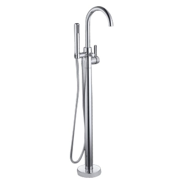 Gareth Ashton Lucia Floor Mounted Bath Mixer with Hand Shower