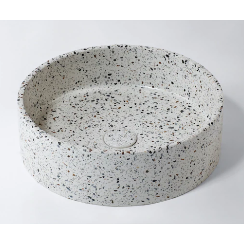 Eight Quarters Terrazzo circle basin & waste