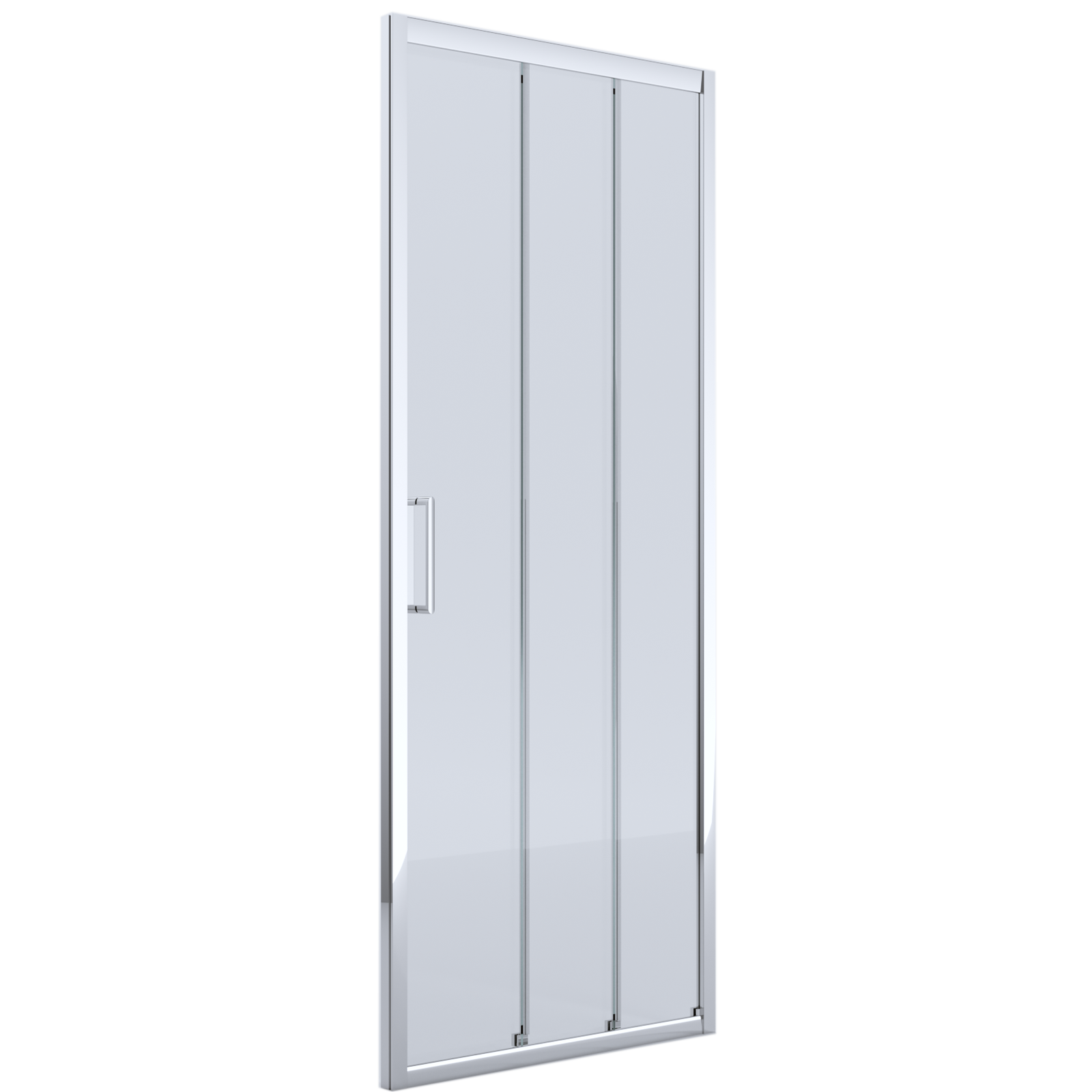 Layla Triple Panel Front Only Shower Screen with 2 Sliding & 1 Fixed