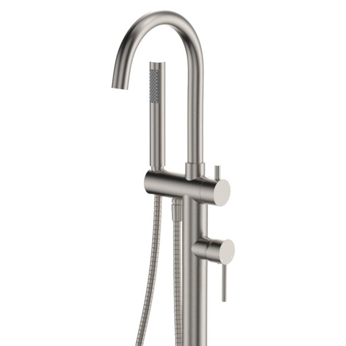 Kaya Floor Mounted Bath Mixer With Hand Shower