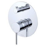 Kaya Wall Diverter Mixer, Large Round Plate