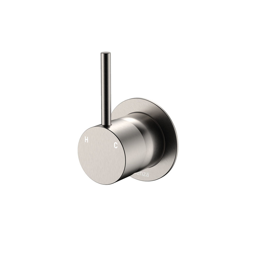 Kaya Up Wall Mixer, Small Round Plate