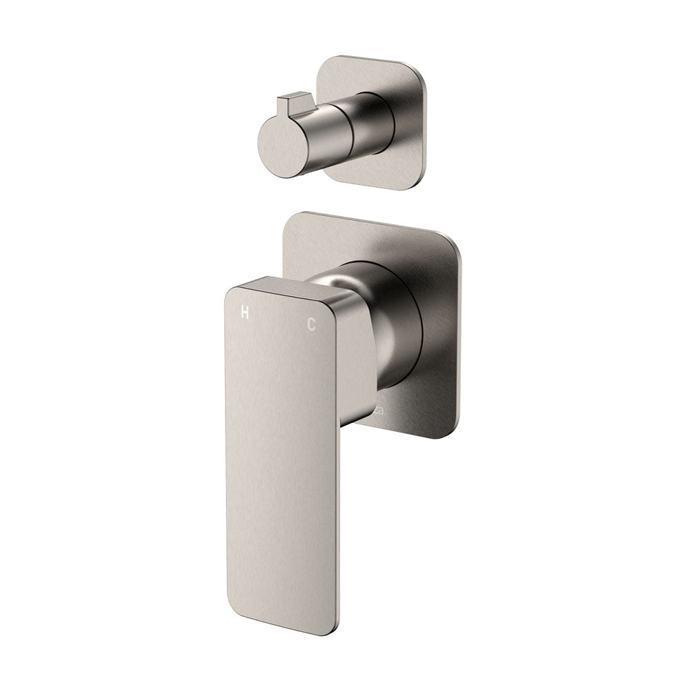 Tono Wall Diverter Mixer, Square Plates