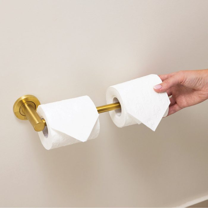 Kaya Hand Towel Rail / Toilet Roll Holder