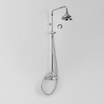 Olde English Signature Shower Set with Hand Shower - Crackle Porcelain Lever