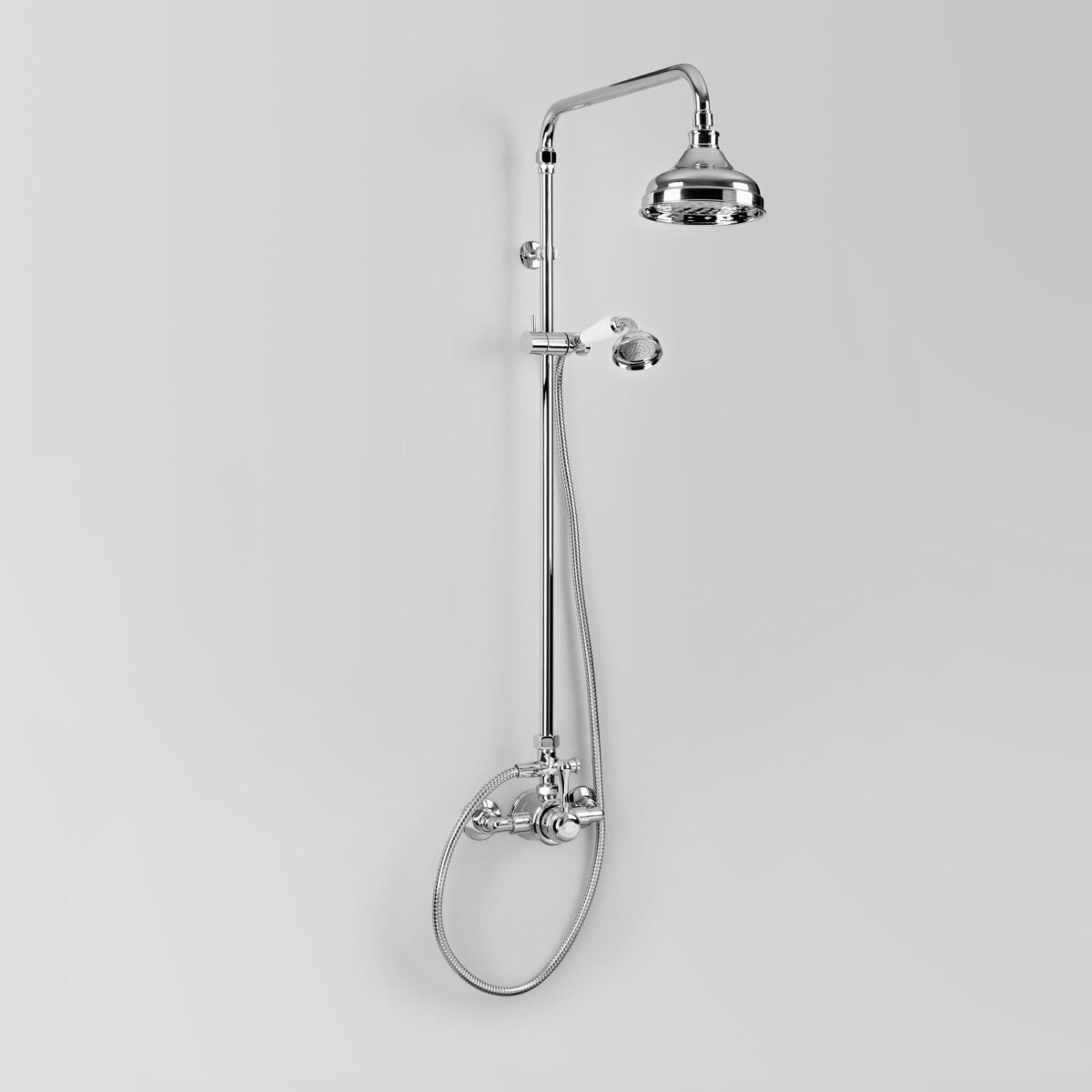 Olde English Signature Shower Set with Hand Shower - Metal Lever