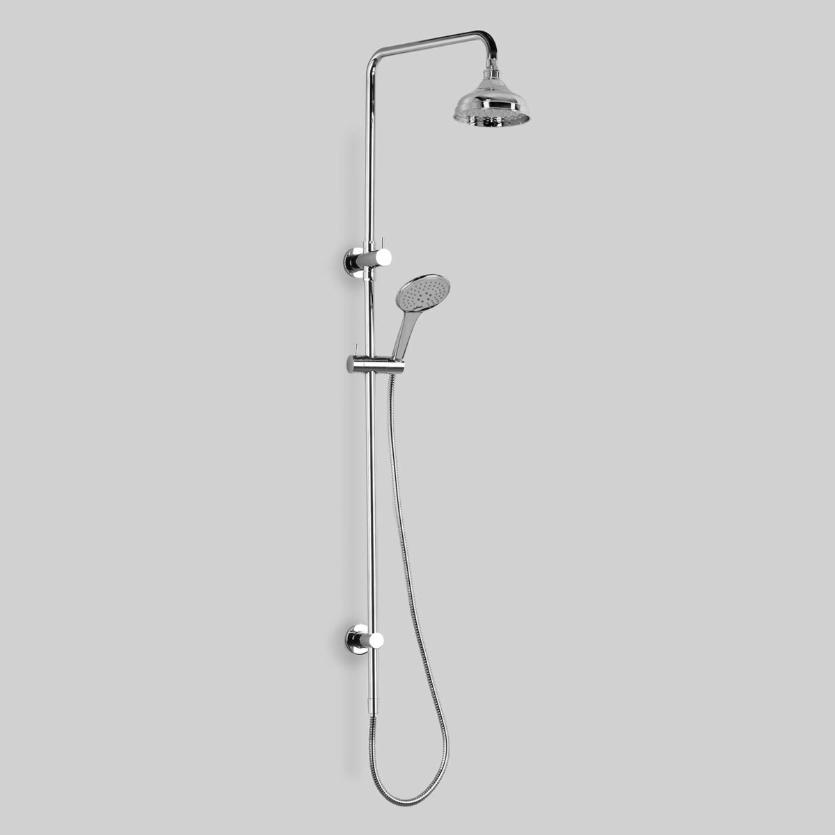 Olde English Signature Exposed Shower with Integrated Diverter, 150mm Rose & Multi-Function Handpiece