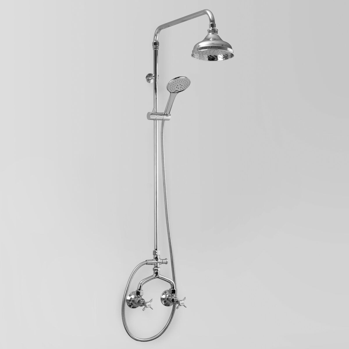 Olde English Exposed Shower Set With 150mm Shower Head & Multi-Function Hand Shower