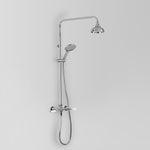Olde English Shower Set w/ 150mm Shower Head & Multi-Function Hand Shower in Riser Rail Holder