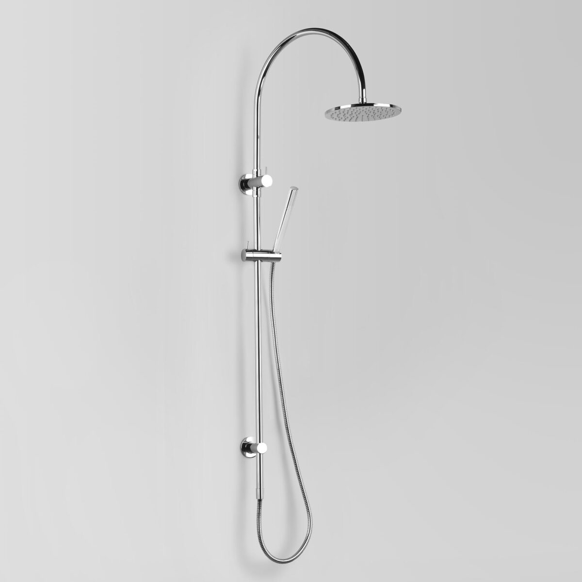 Icon Exposed Shower w/ 200mm Rose, Hand Shower & Integrated Diverter