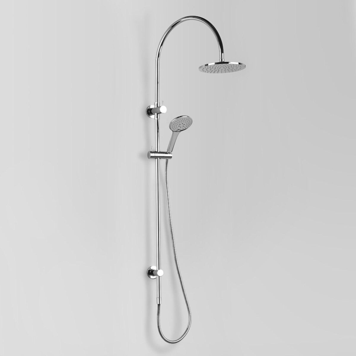 Icon Exposed Shower w/ 200mm Rose & Multi-Function Hand Shower & Integrated Diverter