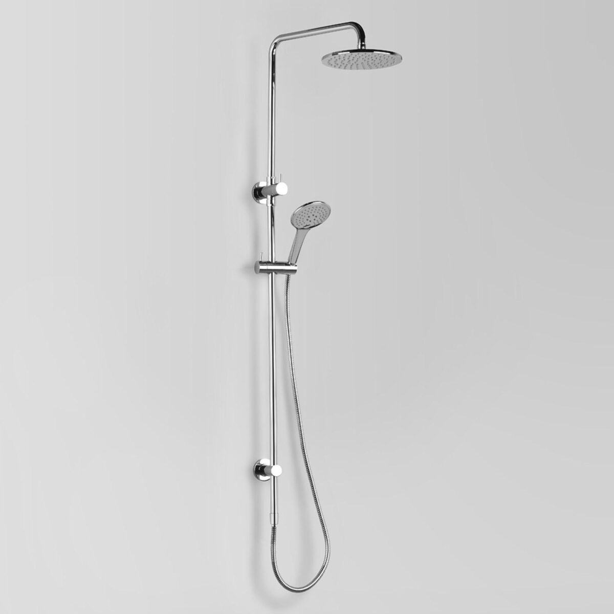 Icon Exposed Shower w/ 200mm Rose & Multi-Function Hand Shower & Integrated Diverter