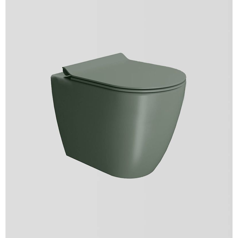 Pura Floor Mounted Swirlflush Toilet Pan with Slim Soft-Close Seat