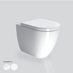 Pura Floor Mounted Swirlflush Toilet Pan with Soft-Close Seat