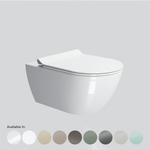 Pura Wall Mounted Swirlflush Toilet Pan with Slim Soft-Close Seat