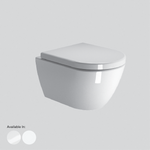 Pura Wall Mounted Swirlflush Toilet Pan with Soft-Close Seat