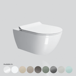 Pura Wall Mounted Swirlflush Toilet Pan with Slim Soft-Close Seat