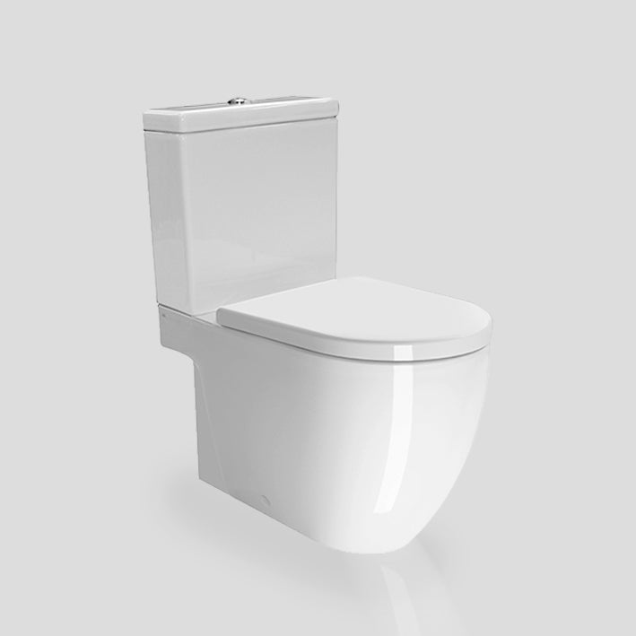 Pura Floor Mounted Toilet Pan including Soft-Close Seat