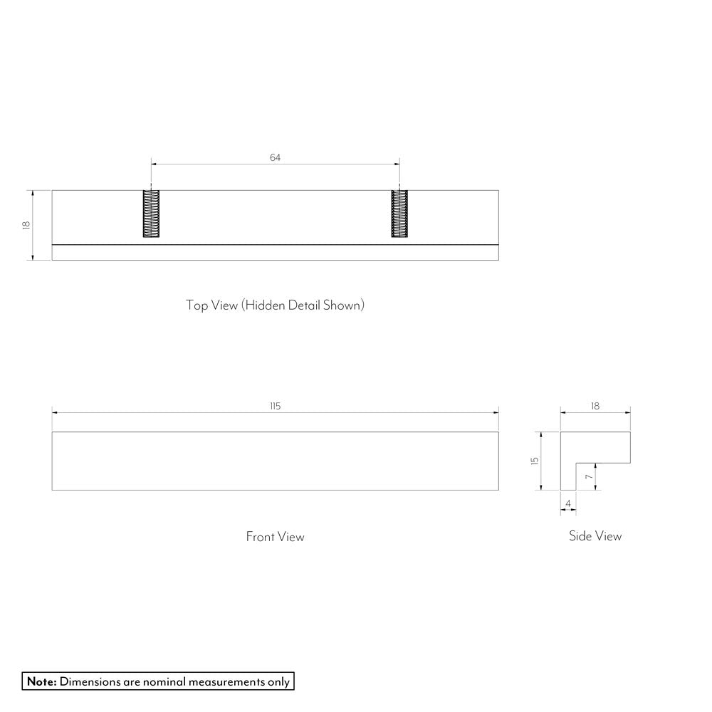 Beta Cabinetry Pull 115mm