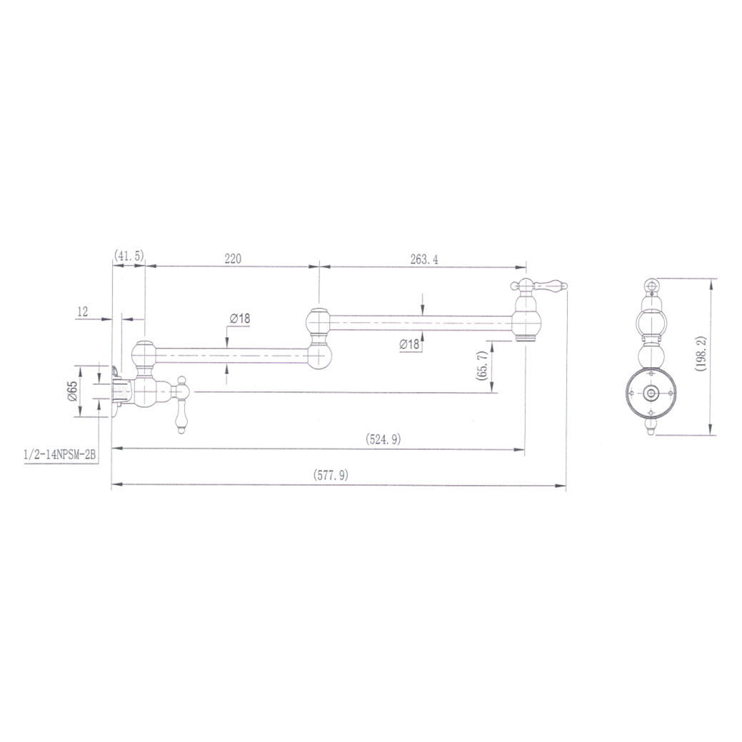 Bordeaux Kitchen Pot Filler