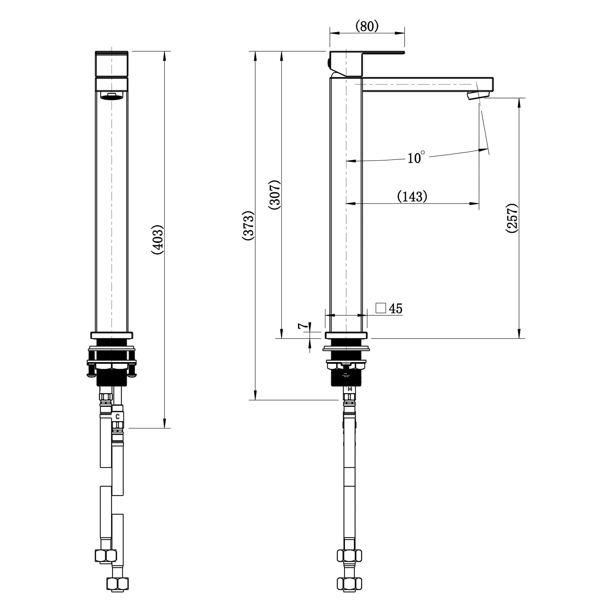 Chao Mini Tall Basin Mixer