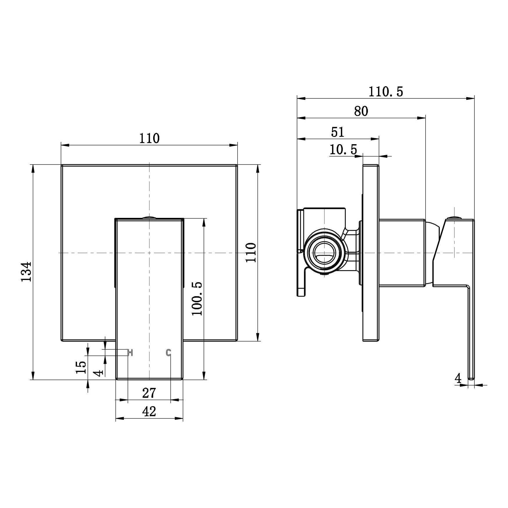 Chao Mini Shower or Bath Mixer