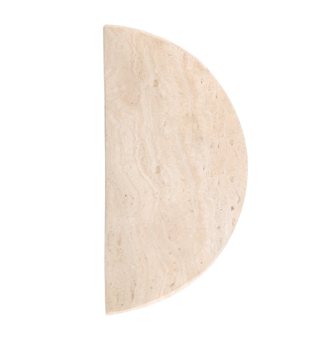 Travertine Half Moon Entry Door Pull (Single)