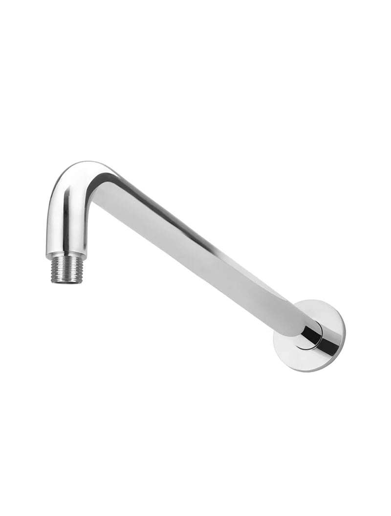 Round Wall Shower Curved Arm 400mm