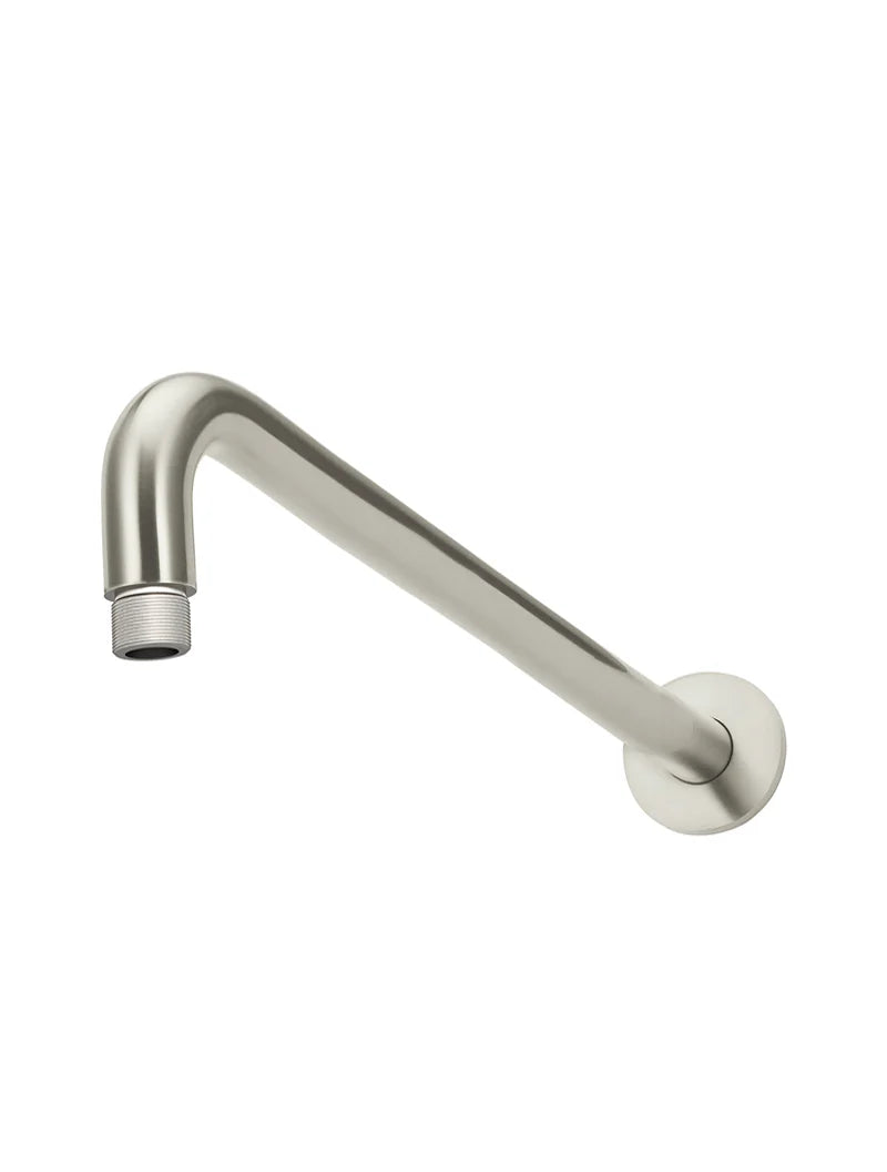 Round Wall Shower Curved Arm 400mm