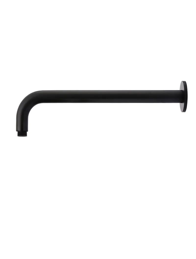 Round Wall Shower Curved Arm 400mm