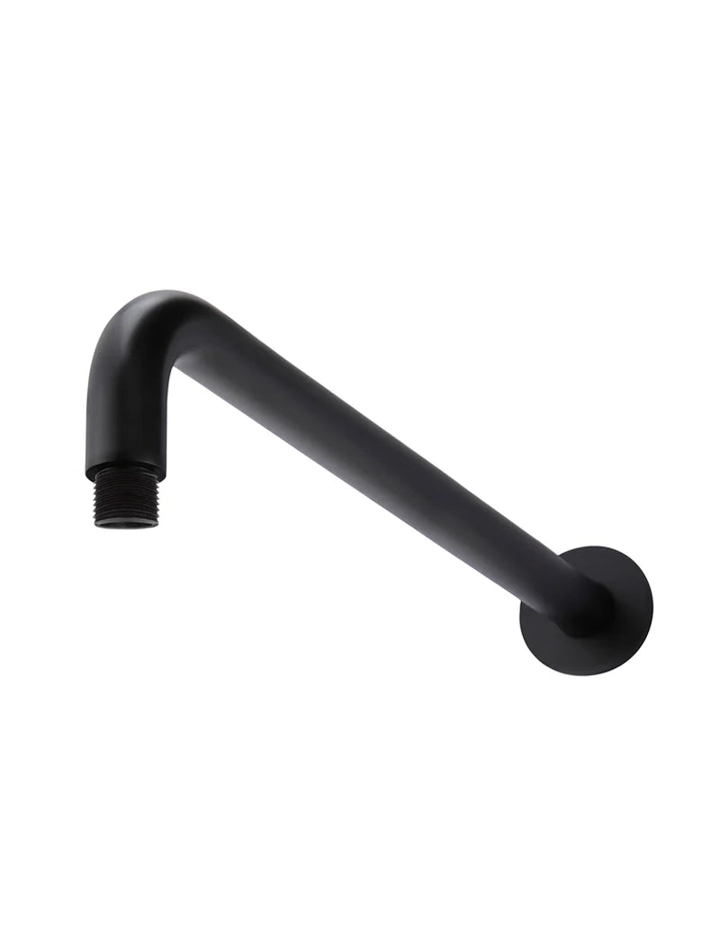 Round Wall Shower Curved Arm 400mm