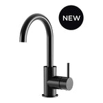 Round Gooseneck Basin Mixer with Cold Start