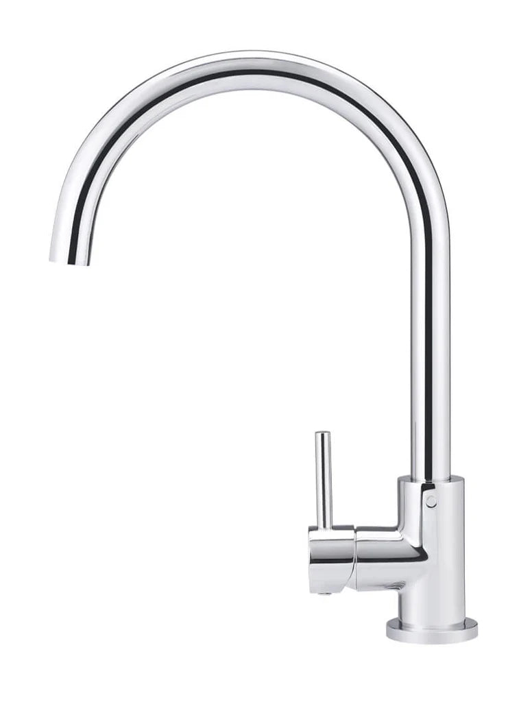 Round Gooseneck Kitchen Mixer Tap