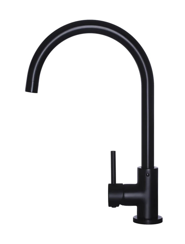 Round Gooseneck Kitchen Mixer Tap