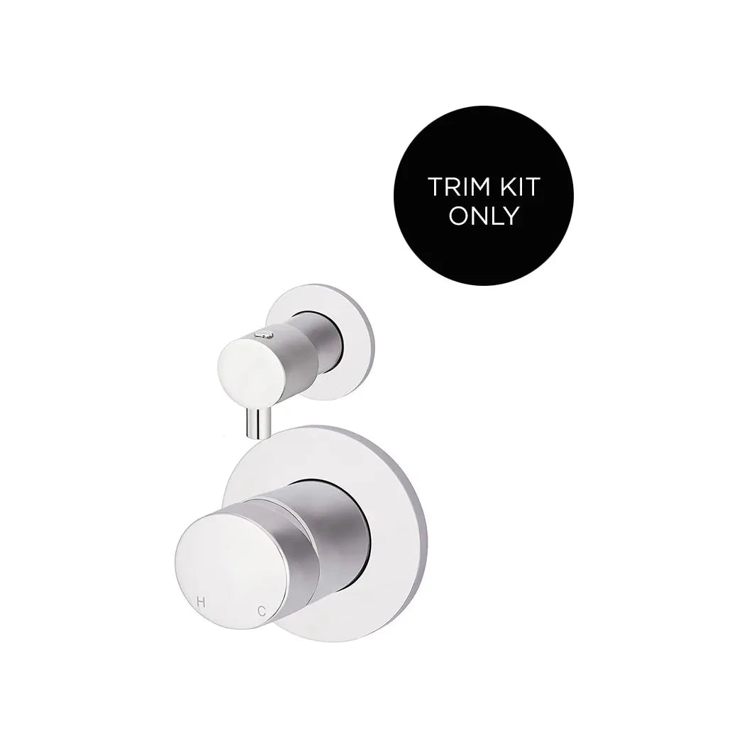 Round Diverter Mixer Pinless Handle Trim Kit (In-wall Body Not Included)