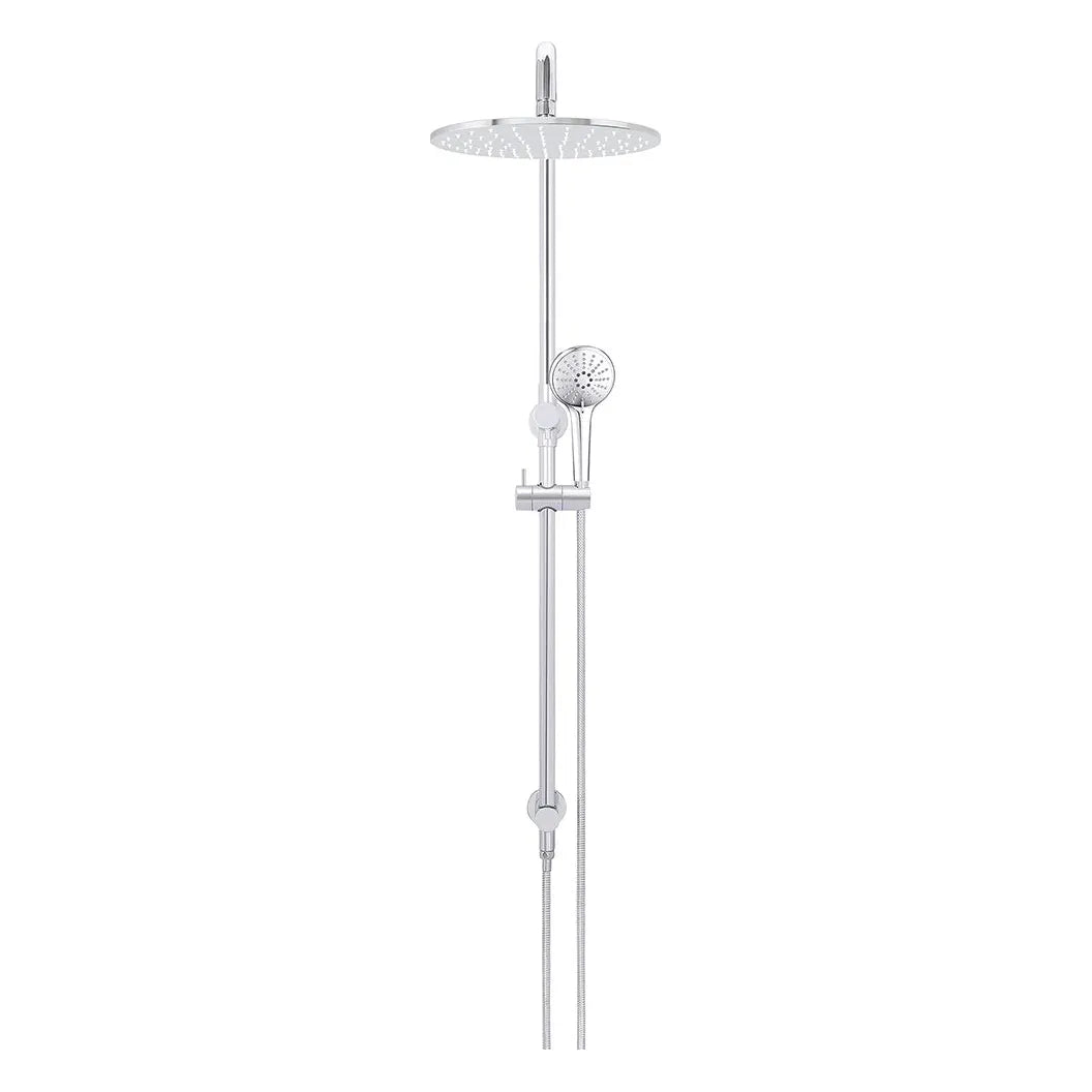 Round Combination Shower Rail, 300mm Rose, Three Function Hand Shower