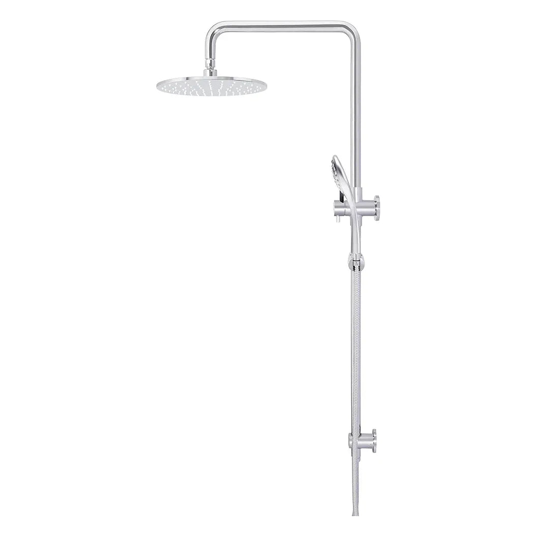 Round Combination Shower Rail, 300mm Rose, Three Function Hand Shower