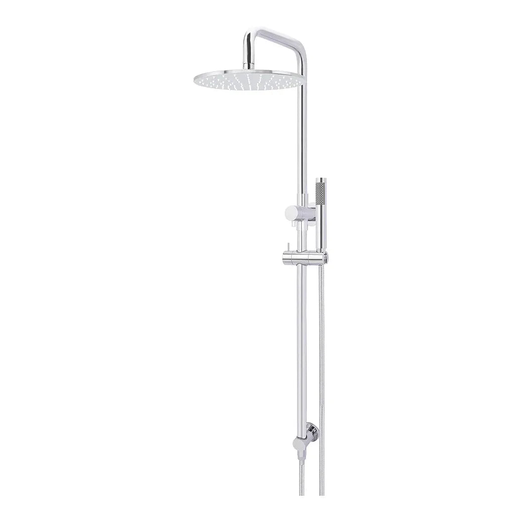 Round Combination Shower Rail, 300mm Rose, Single Function Hand Shower