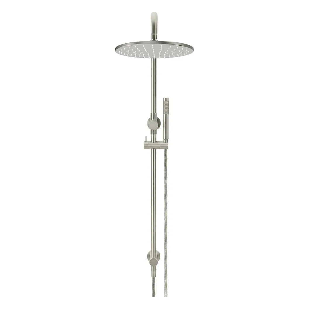 Round Combination Shower Rail, 300mm Rose, Single Function Hand Shower