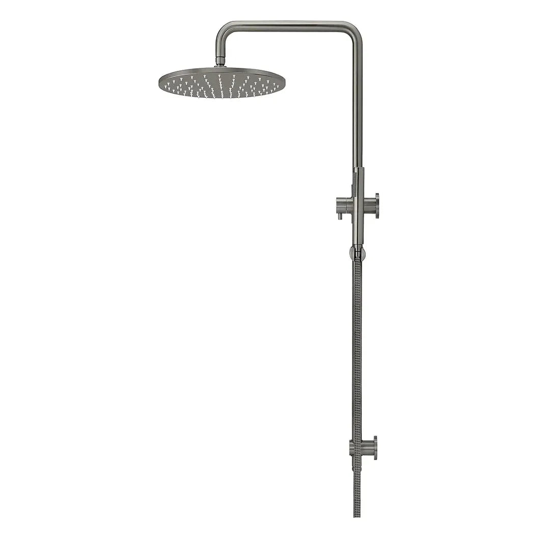 Round Combination Shower Rail, 300mm Rose, Single Function Hand Shower