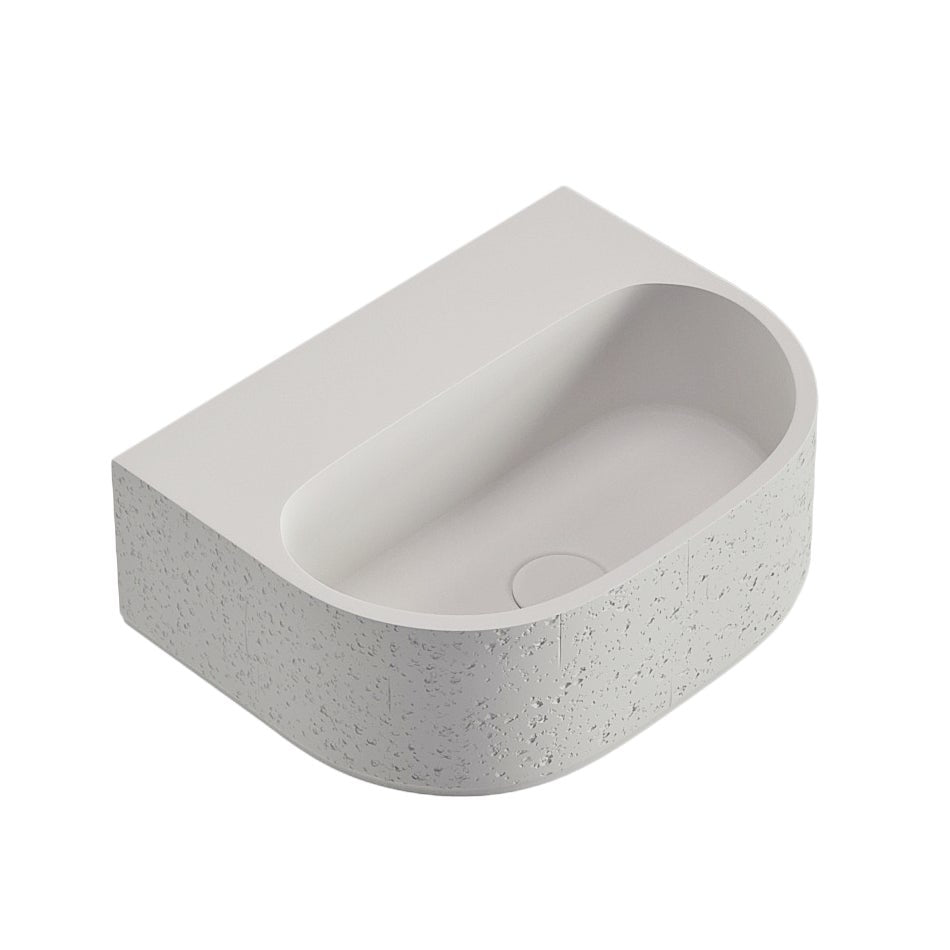 Nelios Concrete Wall-Hung Basin