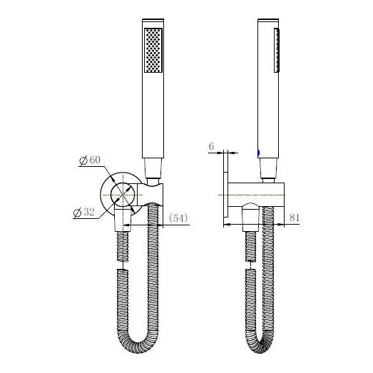 Northcote Antique Brass Shower Bracket Set