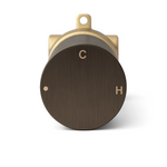 Northcote Antique Brass Round Progressive Wall Mixer