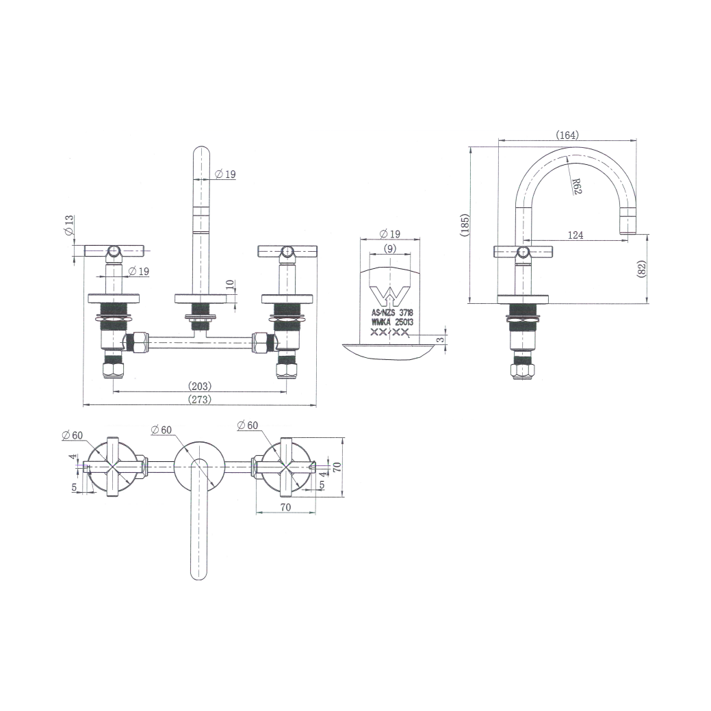 Ryker Basin Set 1/4 Turn