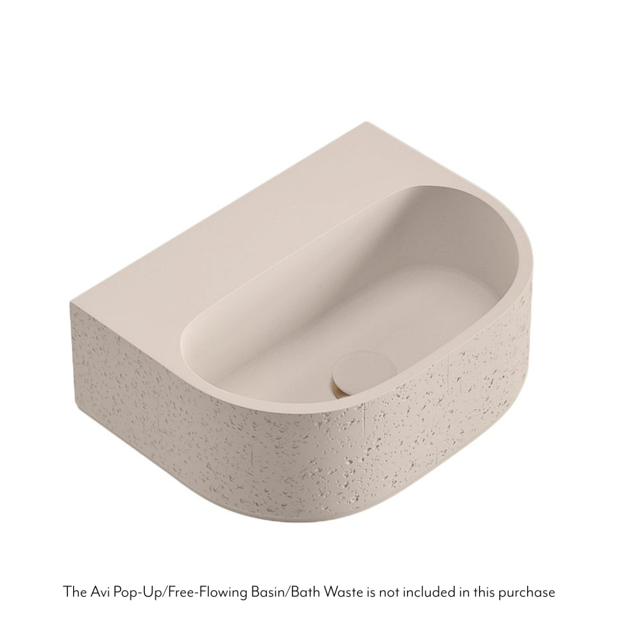 Nelios Concrete Wall-Hung Basin