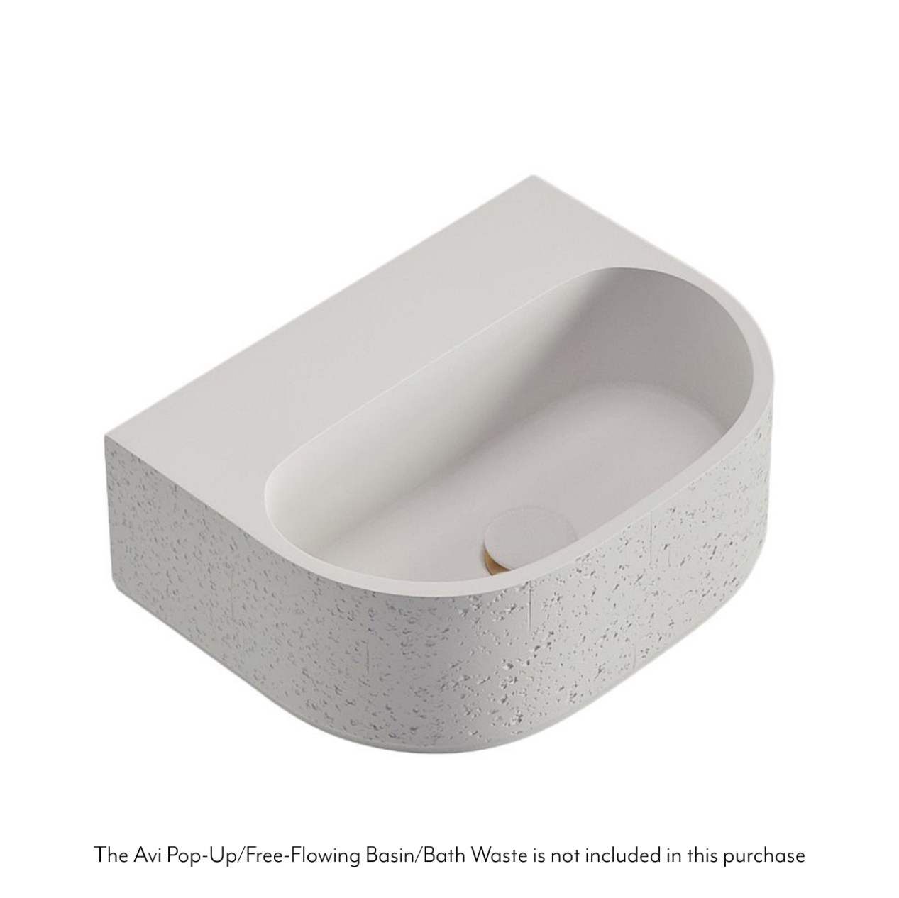 Nelios Concrete Wall-Hung Basin