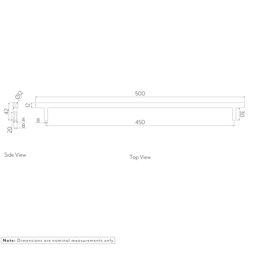 Tezra Cabinetry Pull 500mm