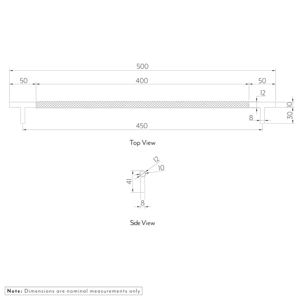 Tezra Textured Cabinetry Pull 500mm